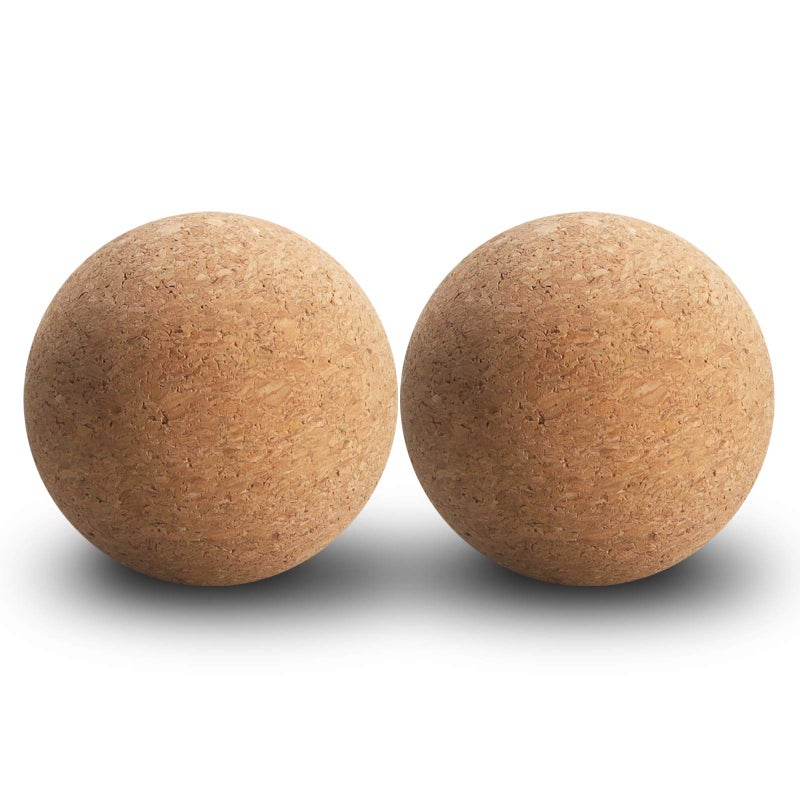 MUGLIO 3 inch Wine Cork Ball Wooden Cork Ball Stopper for Wine Decanter Carafe Bottle Replacementï¼ˆ2 Pcs) - Image 1